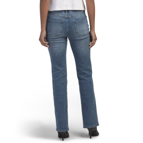 D. JEANS Medium Flynn Rinse High Waisted Skinny Bootcut Jeans - Picture 2 of 2